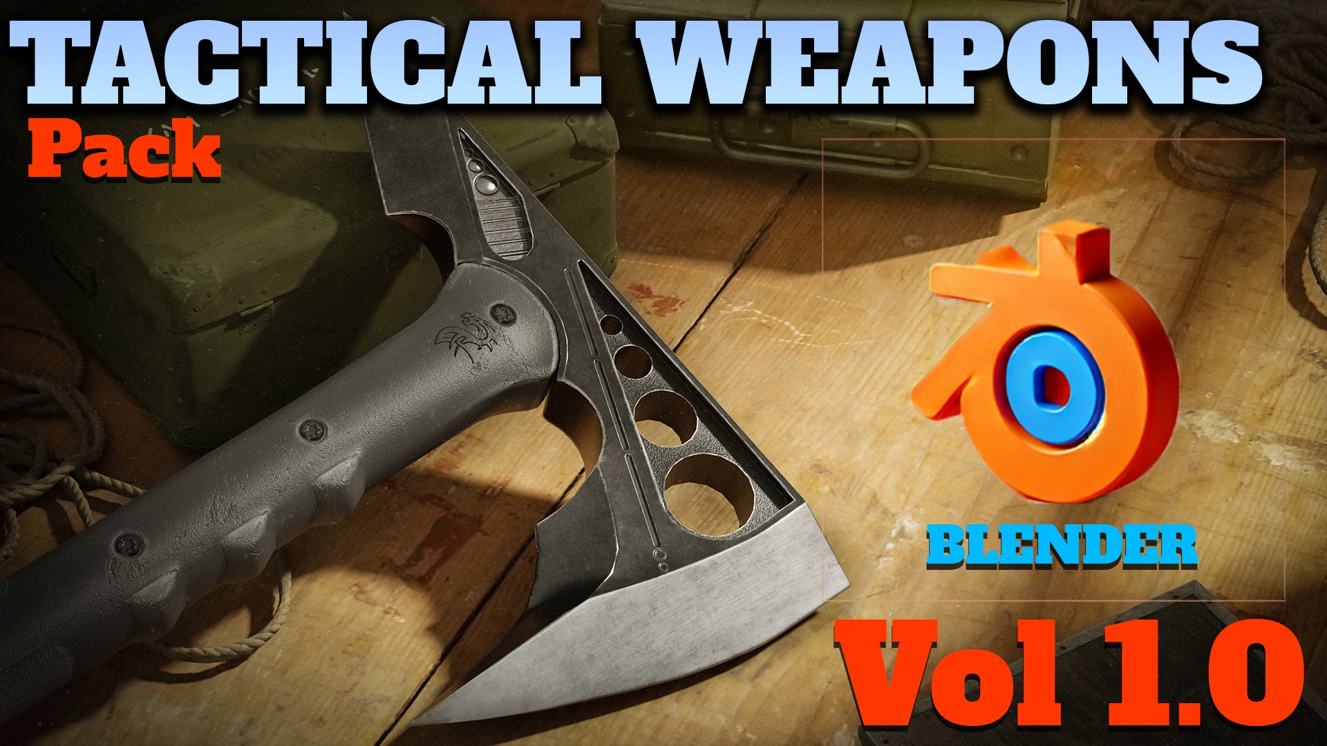 [BLENDER] Realistic Tactical Weapon Pack Vol. 01